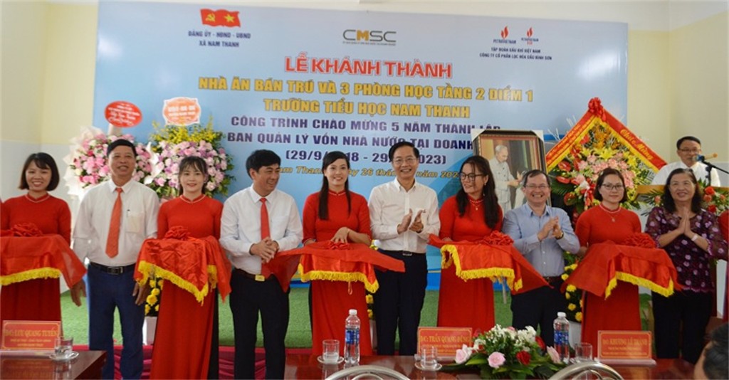 Khánh thành công trình trường học tại Nam Định do BSR tài trợ