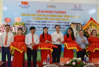 Khánh thành công trình trường học tại Nam Định do BSR tài trợ