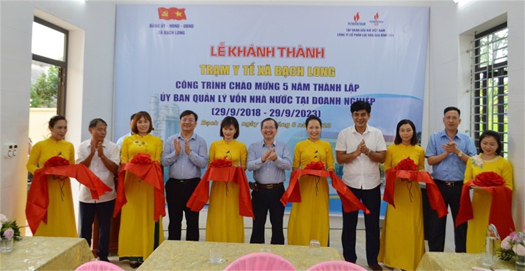 Khánh thành Trạm Y tế xã Bạch Long (Nam Định) do BSR tài trợ