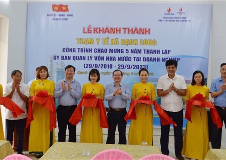 Khánh thành Trạm Y tế xã Bạch Long (Nam Định) do BSR tài trợ