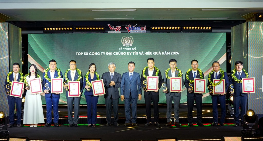 PV GAS trong Top 50 công ty đại chúng uy tín và hiệu quả năm 2024