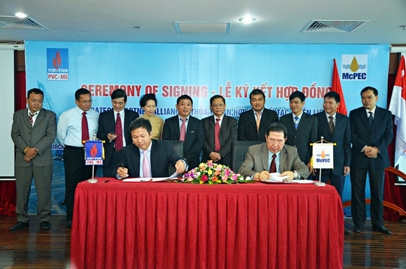 PVC-MS ký hợp tác chiến lược với McPECOM của Singapore