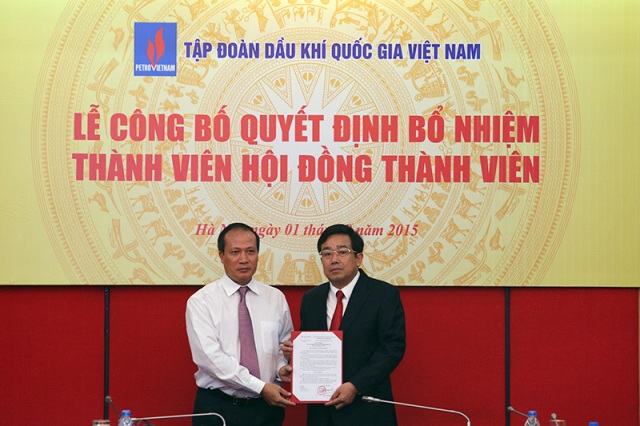 Bổ nhiệm Thành viên HĐTV Tập đoàn Dầu khí Việt Nam