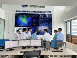 Tập đoàn T&T thăm Trung tâm Vận hành Từ xa khu vực châu Á - ROC của Goldwind