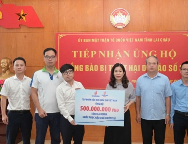 PV GAS kịp thời hỗ trợ đồng bào miền Bắc bị ảnh hưởng bởi bão số 3