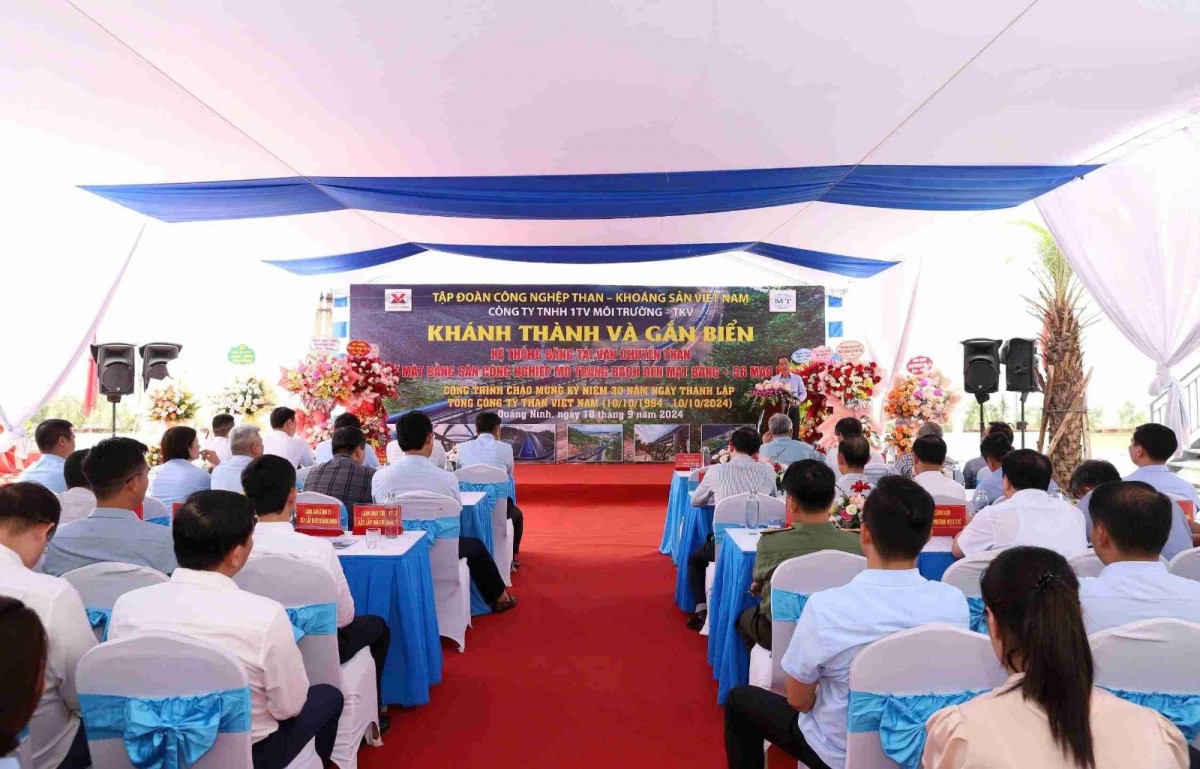 Khánh thành ‘Hệ thống băng tải vận chuyển than từ mỏ Tràng Bạch đến Mạo Khê’