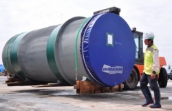 Doosan Vina xuất 350 tấn thiết bị tới Ả Rập Xê Út