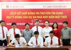 Ký hợp đồng tín dụng dự án điện mặt trời Long Thành 1