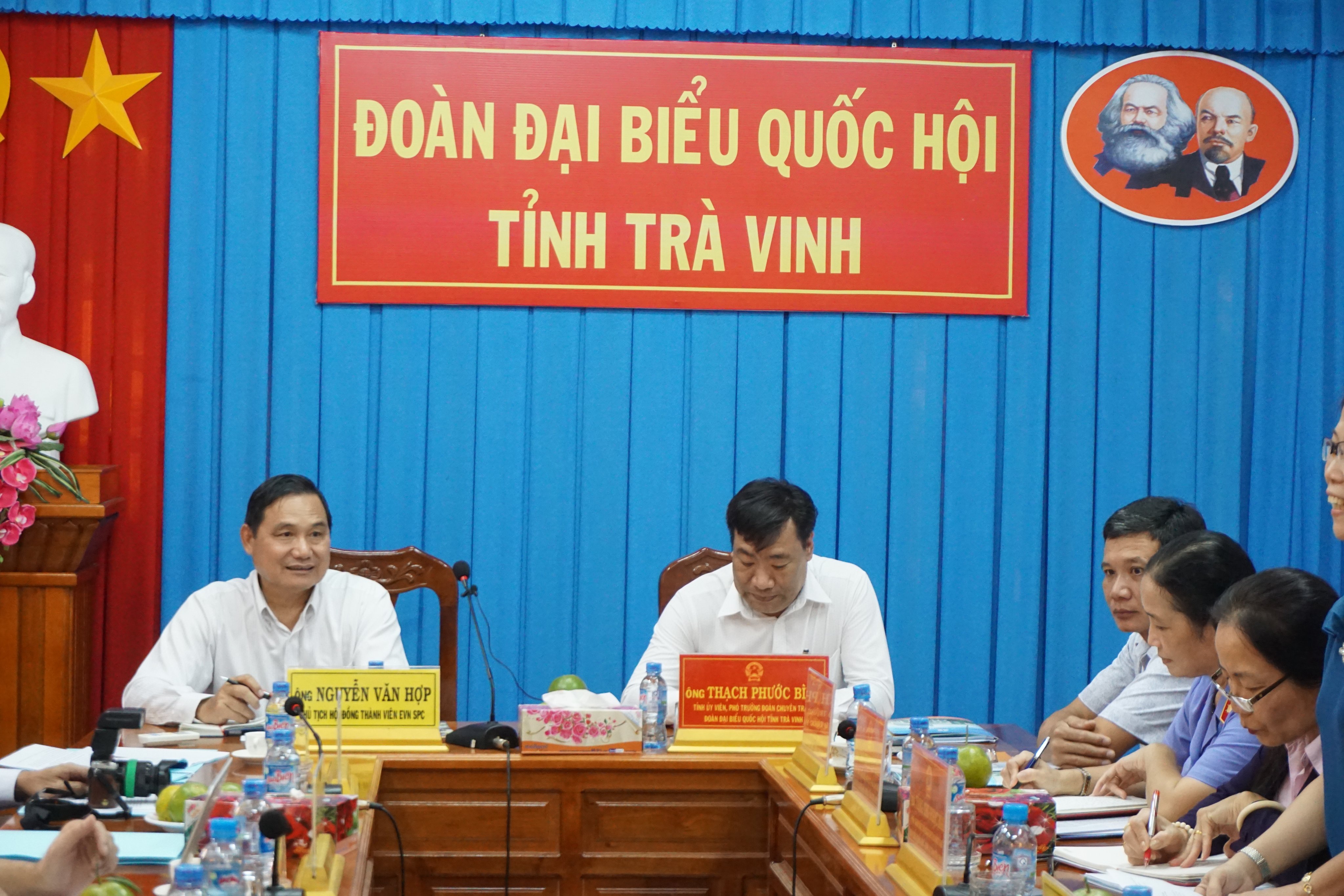 PC Trà Vinh làm việc với đoàn Đại biểu Quốc hội của tỉnh