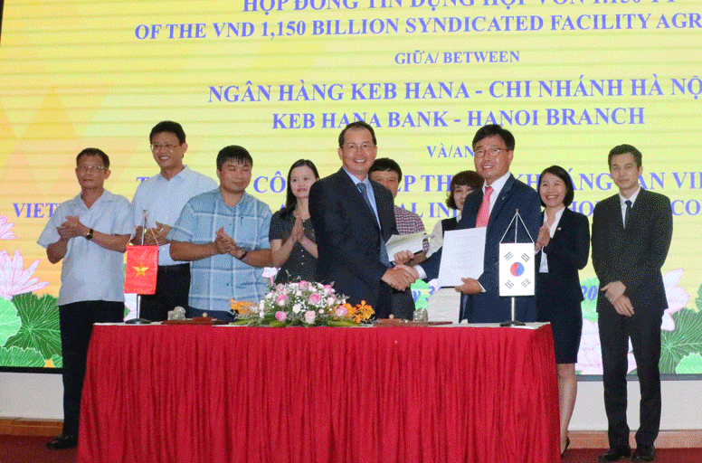 TKV ký hợp đồng tín dụng hợp vốn 1.150 tỷ đồng với Ngân hàng Keb Hana