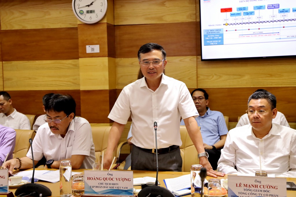 Chủ tịch HĐTV PVN kiểm tra dự án Kho chứa 1 triệu tấn LNG Thị Vải