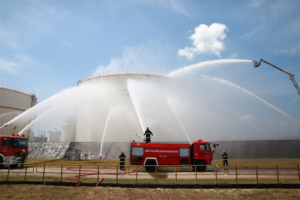 Phòng cháy chữa cháy ở Lọc dầu Dung Quất luôn được đảm bảo ở mức độ cao nhất