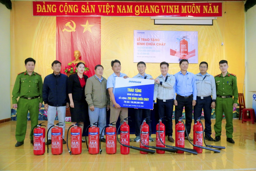 Doosan Vina góp phần chung tay đảm bảo an sinh xã hội tại Quảng Ngãi