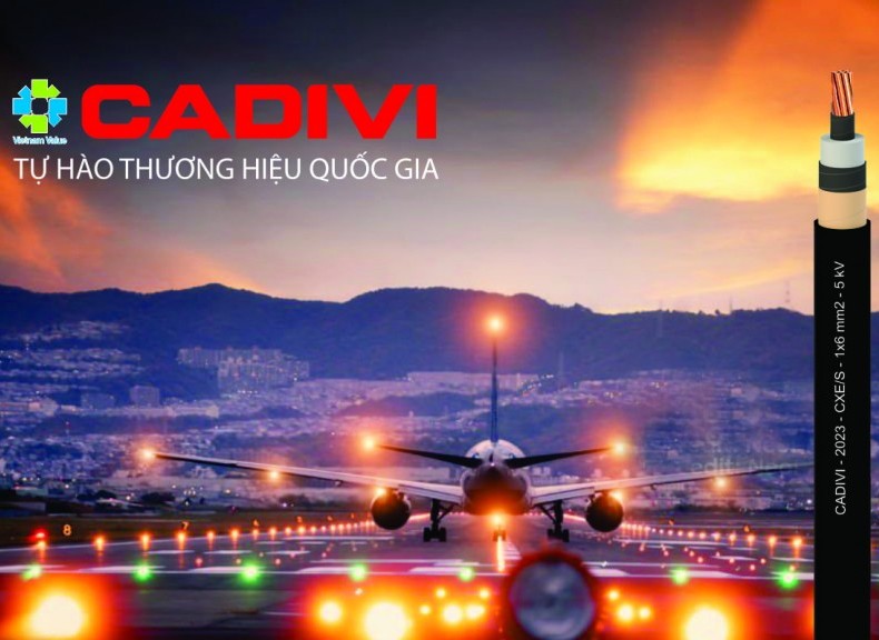 CADIVI phát triển thành công cáp điện sơ cấp cho hệ thống đèn hiệu sân bay