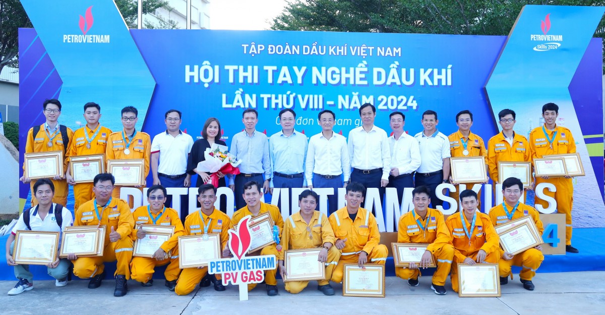 PV GAS đạt thành tích cao tại Hội thi tay nghề Dầu khí lần thứ VIII năm 2024