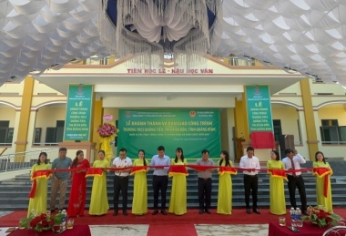 PVFCCo khánh thành, bàn giao Nhà lớp học và chức năng Trường THCS Quảng Tiên