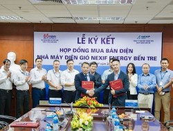 Ký hợp đồng mua bán điện Nhà máy điện gió Nexif Energy Bến Tre