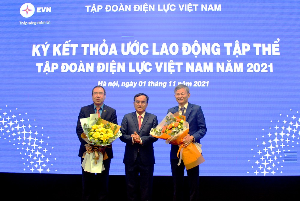 Ký kết Thỏa ước lao động tập thể Tập đoàn Điện lực Việt Nam năm 2021