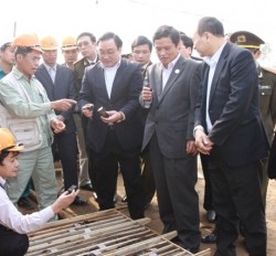 PTT Hoàng Trung Hải  thăm thực địa trữ lượng bể than sông Hồng
