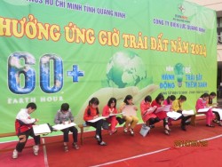 PC Quảng Ninh hưởng ứng giờ Trái đất 2014