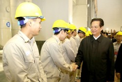Thủ tướng chúc mừng công trình Thủy điện Lai Châu phát điện