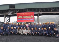 Than Dương Huy đạt mốc 2 triệu tấn than khai thác hầm lò năm 2019