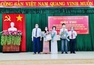 Đảng ủy Thủy điện An Khê - Ka Nak đạt giải Ba tại Hội thi Báo cáo viên, tuyên truyền viên giỏi tỉnh Bình Định năm 2021