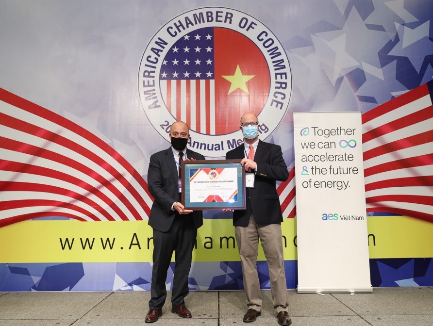 Lần thứ 5 AES nhận giải thưởng ‘Trách nhiệm xã hội của doanh nghiệp’ từ AmCham