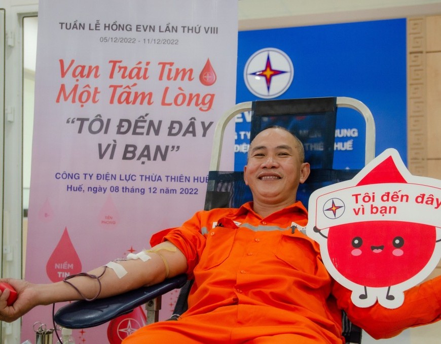 Kết quả thực hiện chương trình hiến máu tình nguyện Tuần lễ hồng EVN lần thứ VIII