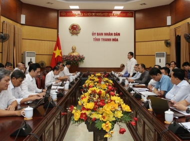 EVNNPT làm việc với tỉnh Thanh Hóa về triển khai các dự án truyền tải điện 500kV