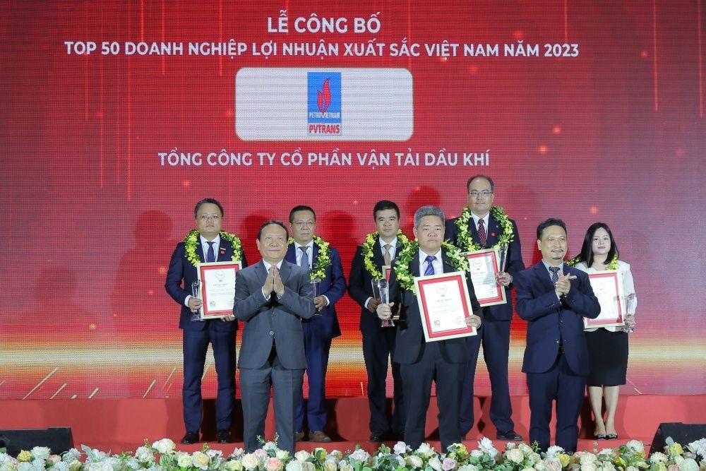 PVTrans trong Top 50 doanh nghiệp lợi nhuận xuất sắc Việt Nam năm 2023