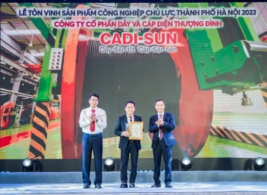 CADI-SUN - 16 năm liền là sản phẩm công nghiệp chủ lực TP. Hà Nội
