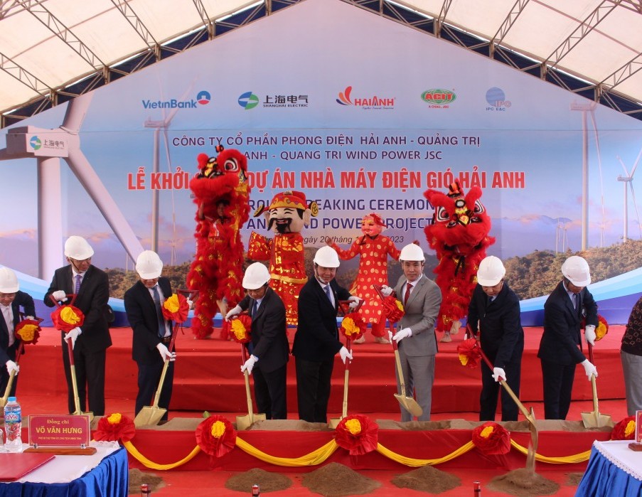 Khởi công dự án Nhà máy điện gió Hải Anh tại Quảng Trị