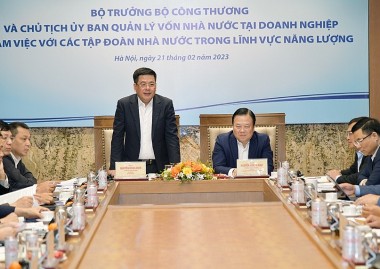 Bộ Công Thương và Ủy ban Quản lý vốn Nhà nước làm việc với EVN, TKV, PVN