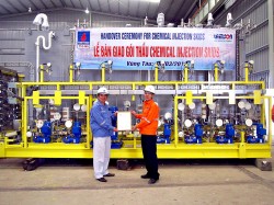 PVC-MS bàn giao dự án Chemical Injection Skid Thăng Long Đông Đô
