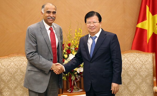 Đại sứ Ấn Độ, Phó thủ tướng Trịnh Đình Dũng, năng lượng tái tạo
