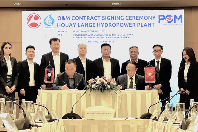 PECC2 đảm nhận vận hành, bảo trì Nhà máy Thủy điện Houay LaNge (Lào)