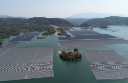 Dự án điện mặt trời nổi trên hồ Đa Mi hòa lưới thành công