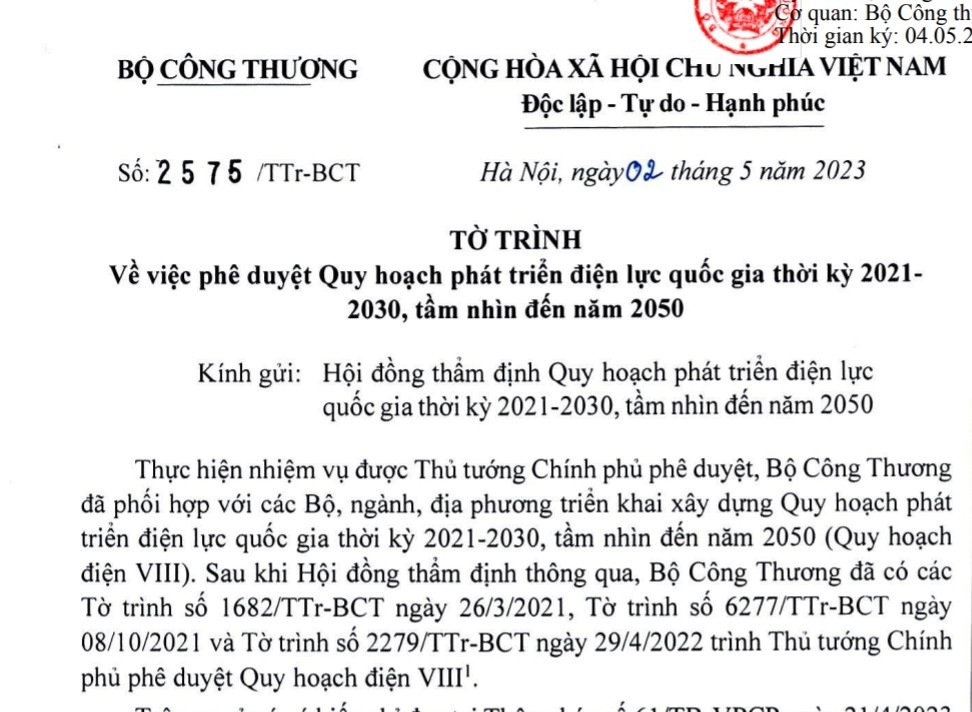 Một vài đánh giá về Quy hoạch điện VIII (chỉnh sửa, bổ sung tháng 5/2023)