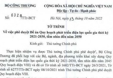 Tờ trình mới nhất về Quy hoạch điện 8 và một số đánh giá, nhận định của chuyên gia