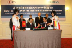 Siemens cam kết hỗ trợ EVN phát triển các dự án điện