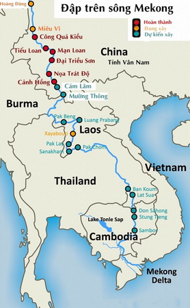 Các đập trên sông Mekong