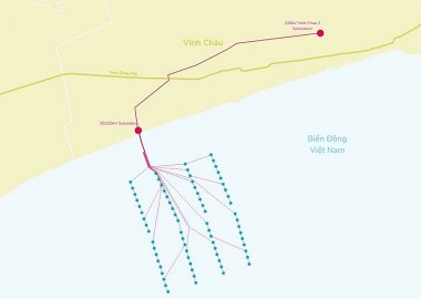 Cụm điện gió ngoài khơi Phú Cường Sóc Trăng được cấp chứng nhận đầu tư