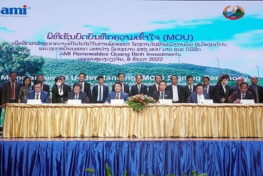 AMI Renewables Quảng Bình khởi động chiến lược đầu tư điện gió quy mô lớn ở Lào