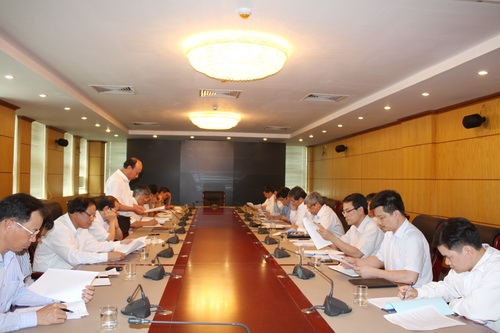 Bộ trưởng Bộ Tài nguyên và Môi trường Nguyễn Minh Quang làm việc với Vinacomin