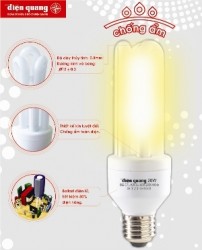 Bóng đèn compact chống ẩm - sản phẩm chuyên dụng thắp sáng ngoài trời